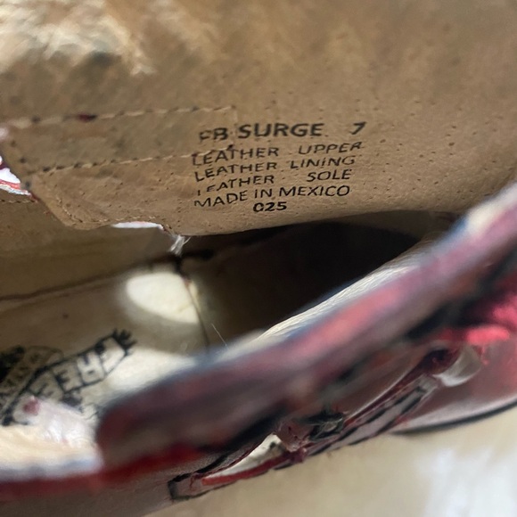 Free bird burgundy red Surge bootie size 7 - Picture 5 of 6
